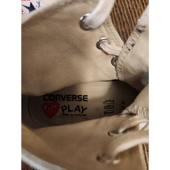 CdG PLAY x Converse Women's Size 7 Chuck Taylor  Peek-A-Boo High Top Sneaker - Picture 13 of 13